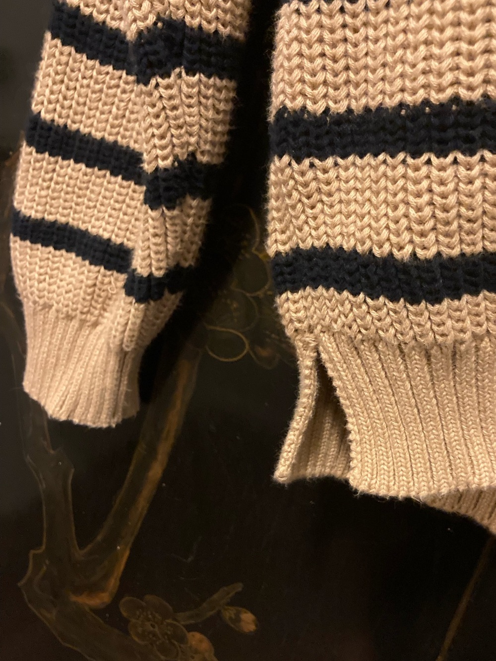 ABLE 100% Organic Cotton Half-Zip Ribbed Knit Sweater - Size XS - Picture 6 of 8